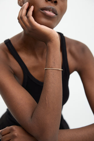 Fine Jewelry 14K Gold & Crystal Bracelet