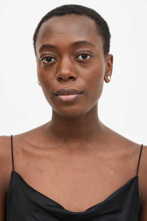 Fine Jewelry 14K Gold & Diamond Earrings