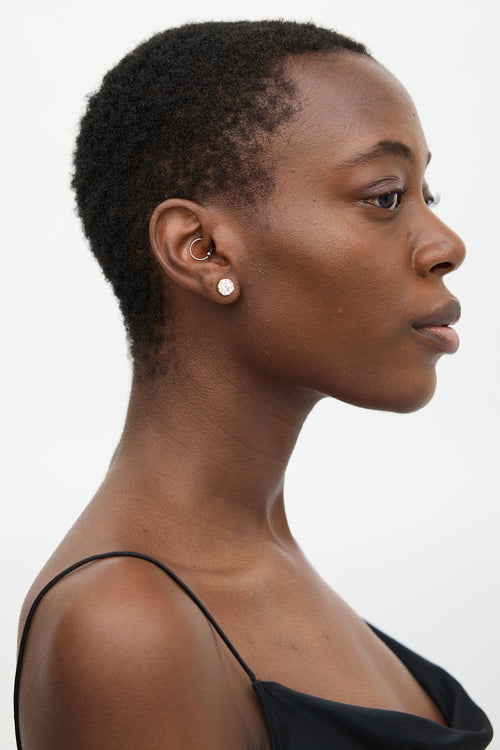 Fine Jewelry 14K Gold & Diamond Earrings