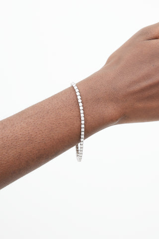 Fine Jewelry 14K White Gold VS Tennis Bracelet