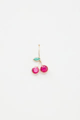 Fine Jewelry 14K Yellow Gold & Ruby Cherry Earrings