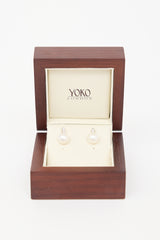 Fine Jewelry 18K White Gold & Pearl Drop Earrings