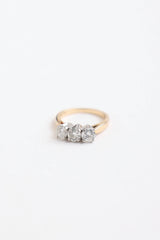 Fine Jewelry 14K Yellow Gold Three Diamond Ring