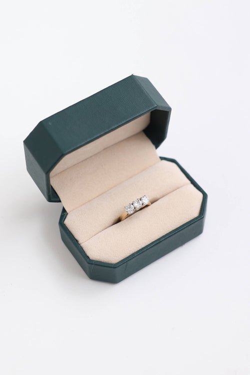 Fine Jewelry 14K Yellow Gold Three Diamond Ring