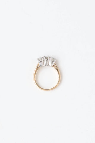 Fine Jewelry 14K Yellow Gold Three Diamond Ring
