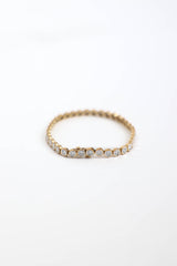 Fine Jewelry24K Yellow Gold Plated Tennis Bracelet