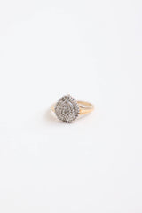 Fine Jewelry 10K Yellow Gold & Diamond Baguette Pave Ring
