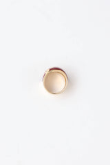 Fine Jewelry 14K Yellow Gold & Enamel Floral Ring