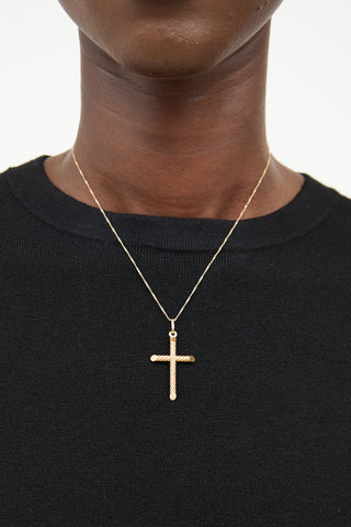 10K Gold Cross Necklace