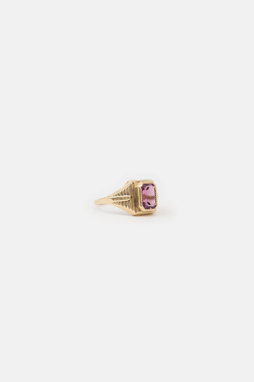 Fine Jewelry 10k Yellow Gold & Amethyst Ring
