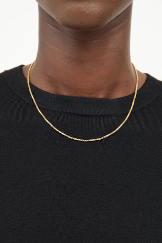 18K Yellow Gold Lox Chain Necklace