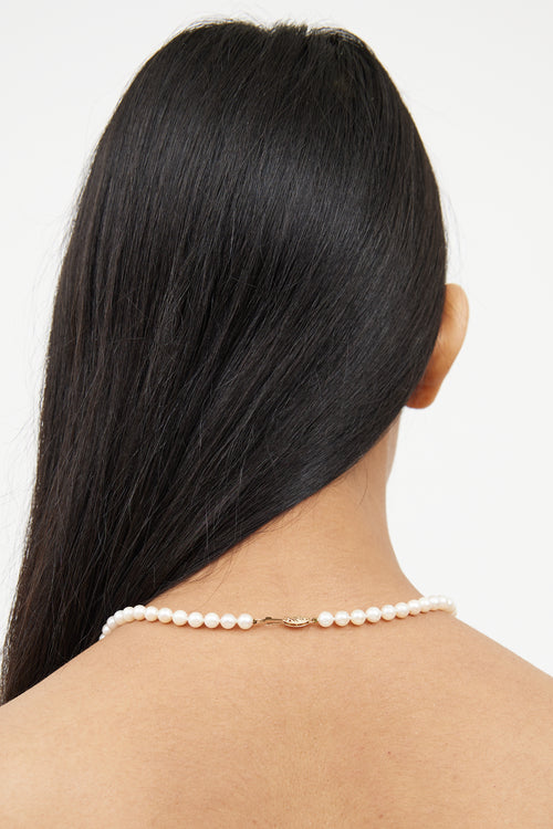 Fine JewelryPearl Leaf Motif Necklace