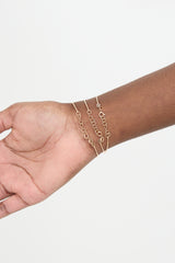 Fine Jewelry 14K Yellow Gold Natural & Black Diamond Bangle Set