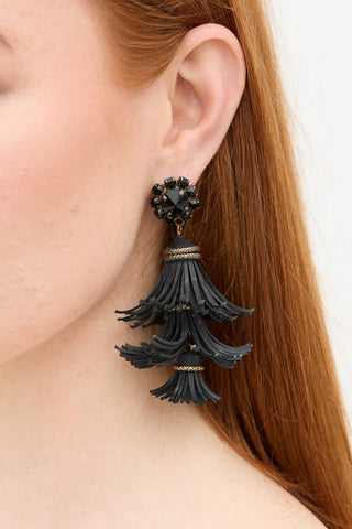 Fine Jewelry Rubber Tassel Drop Earrings