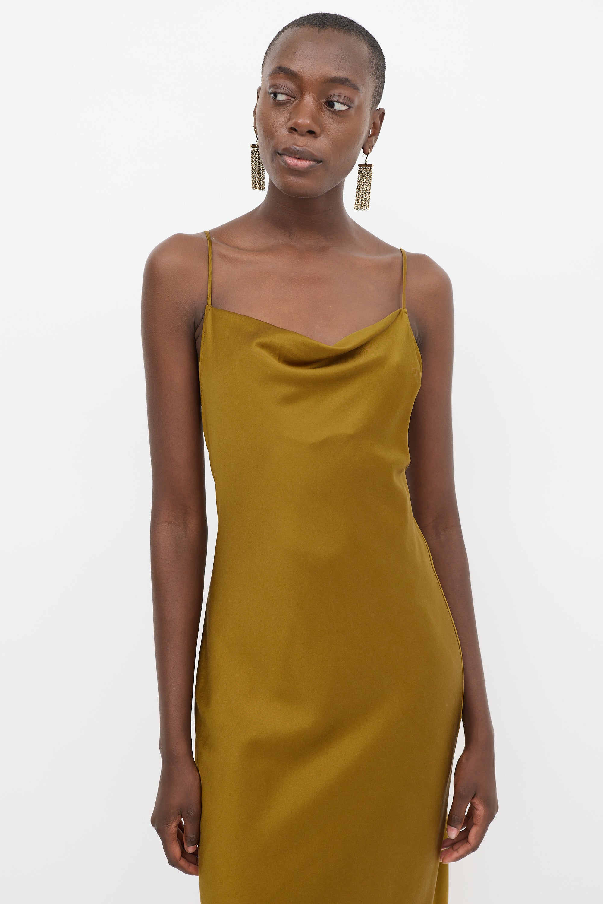 Fleur Du Mal // Gold Silk Cowl Slip Dress – VSP Consignment Fleur Du Mal // Gold Silk Cowl Slip Dress – VSP Consignment