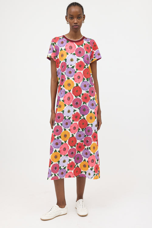 La DoubleJ Floral Sporty Swing Dress