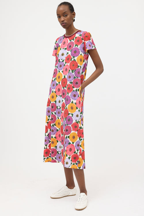 La DoubleJ Floral Sporty Swing Dress