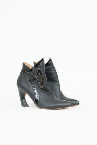 John Fluevog Leather Ankle Boot