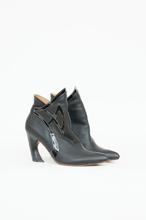 John Fluevog Leather Ankle Boot