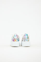 Giuseppe Zanotti Leather & Rhinestones Talon Sneaker