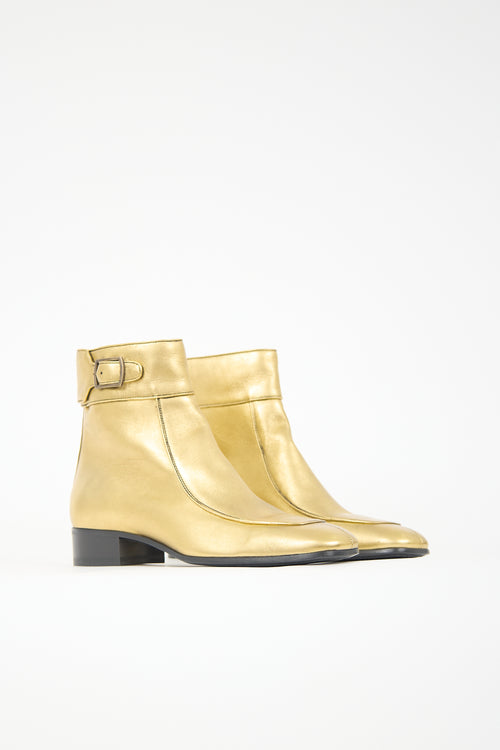 Saint Laurent Leather Miles Boot