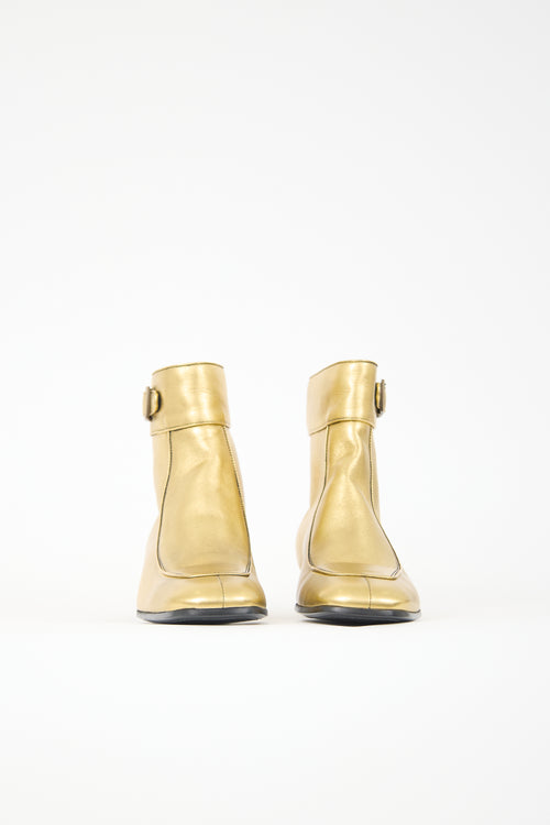 Saint Laurent Leather Miles Boot