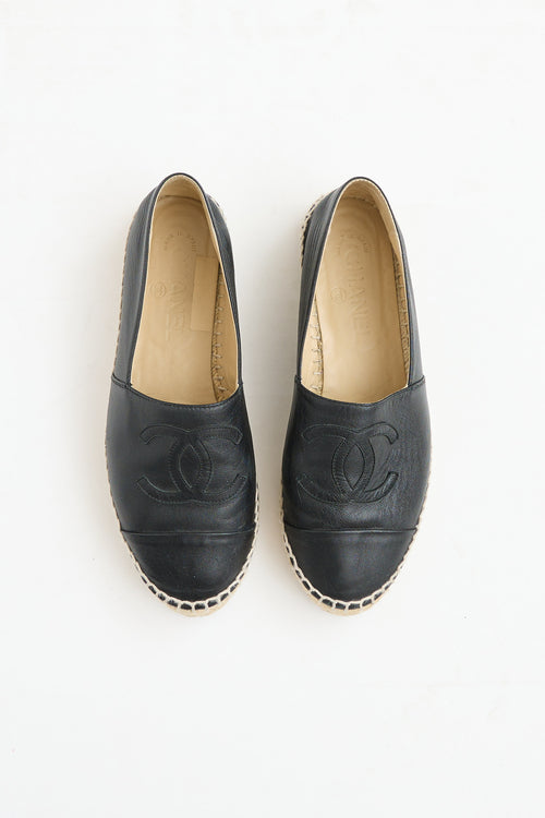 Chanel Leather CC Espadrille
