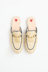 Gucci Raffia Princeton Mule