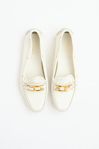 Prada Leather Driving Loafer