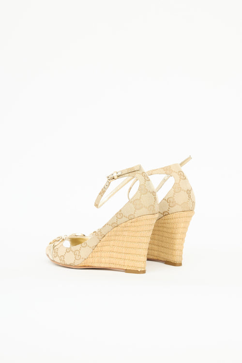 Gucci Guccissima Horsebit Wedge