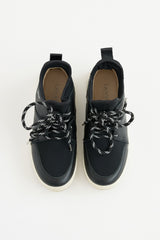Lanvin Leather Neoprene Sneaker