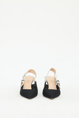 Dior Black & White J'Adior Slingback Heel