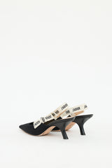 Dior Black & White J'Adior Slingback Heel