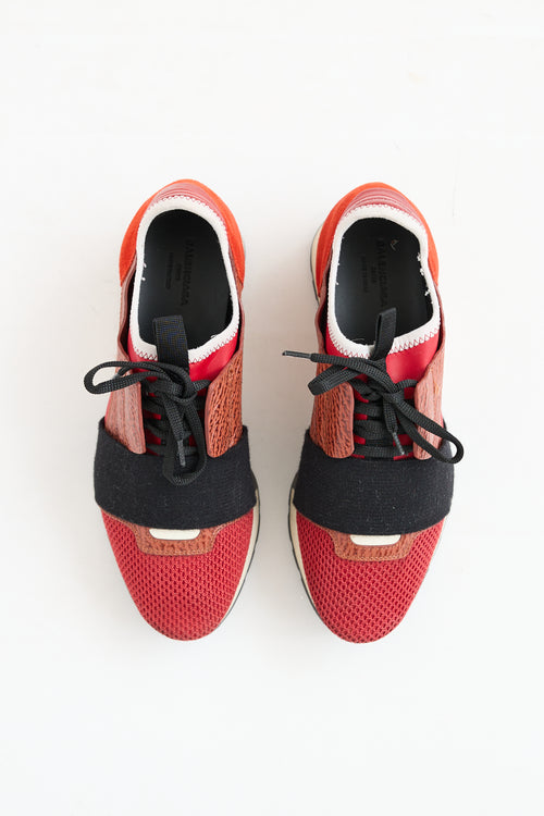 Balenciaga Mesh Race Panelled Sneaker