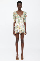For Love & Lemons Floral Mini Dress