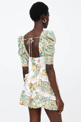 For Love & Lemons Lemons Floral Mini Dress