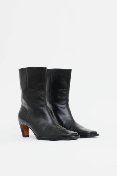 Frame Square Toe Ankle Boot