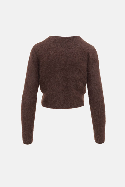 Cashmere Teddy Knit Cardigan