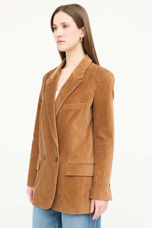 Frame Corduroy Double Breasted Blazer