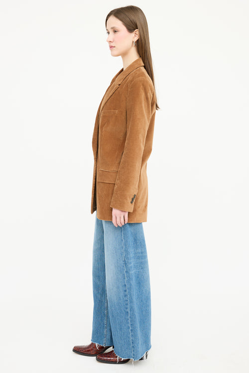 Frame Corduroy Double Breasted Blazer