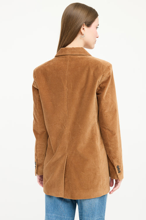 Frame Corduroy Double Breasted Blazer