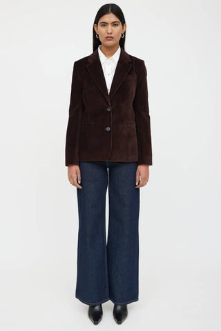 Frame Corduroy Two Button Blazer
