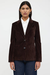 Frame Corduroy Two Button Blazer