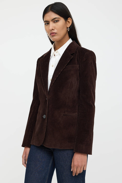 Frame Corduroy Two Button Blazer