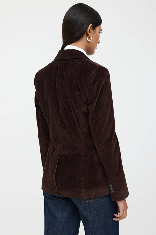 Frame Corduroy Two Button Blazer