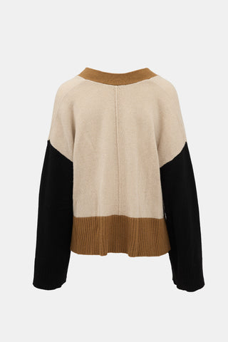 Frame Cashmere Colour Block Cardigan