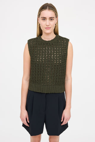 Frame Cotton Knit Vest