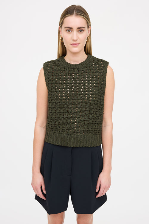 Frame Cotton Knit Vest