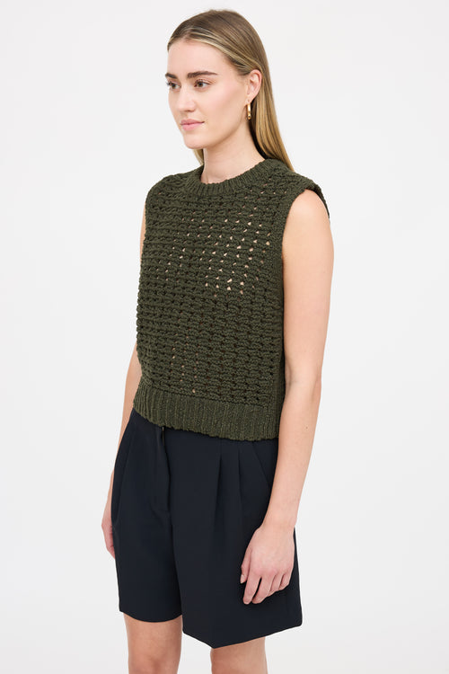 Frame Cotton Knit Vest