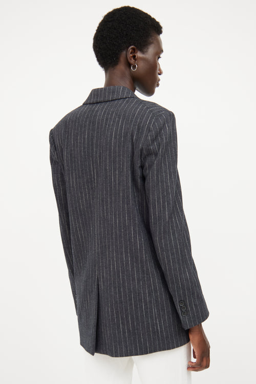 Frame Grey Pinstripe Blazer